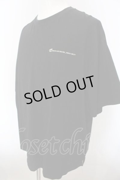 画像2: GLIM CLAP / IMAGE AND CREATED オーバーサイズカットソー  ブラック O-25-02-28-036-GL-ts-YM-ZT261 (2)