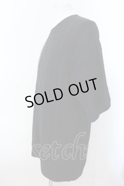 画像2: GLIM CLAP / ペインティングオーバーサイズカットソー  ブラック O-25-02-28-038-GL-ts-YM-ZT261 (2)