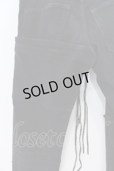 画像5: IFSIXWASNINE / LU/SBCM-7 レースアップデニムパンツ【メンズ29】 29 ブラック O-25-02-28-043-IF-pa-YM-OS (5)