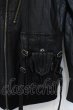 画像3: KMRii / Goat Leather Hoodie レザーパーカー 1 ブラック O-25-02-28-045-KM-ou-YM-ZT-ML009 (3)