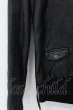 画像5: KMRii / Goat Leather Hoodie レザーパーカー 1 ブラック O-25-02-28-045-KM-ou-YM-ZT-ML009 (5)
