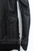 画像6: KMRii / Goat Leather Hoodie レザーパーカー 1 ブラック O-25-02-28-045-KM-ou-YM-ZT-ML009