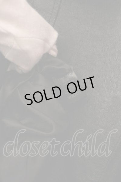 画像8: KMRii / Goat Leather Hoodie レザーパーカー 1 ブラック O-25-02-28-045-KM-ou-YM-ZT-ML009 (8)