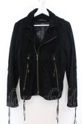 14th Addiction / Suede Dowbl Riders レザーライダースジャケット 1 ブラック O-25-02-28-047-14-ja-YM-ZT-ML001