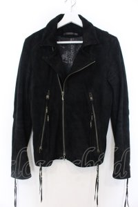 14th Addiction / Suede Dowbl Riders レザーライダースジャケット 1 ブラック O-25-02-28-047-14-ja-YM-ZT-ML001