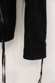 画像3: 14th Addiction / Suede Dowbl Riders レザーライダースジャケット 1 ブラック O-25-02-28-047-14-ja-YM-ZT-ML001