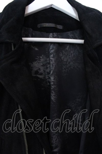 画像5: 14th Addiction / Suede Dowbl Riders レザーライダースジャケット 1 ブラック O-25-02-28-047-14-ja-YM-ZT-ML001 (5)