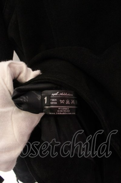 画像7: 14th Addiction / Suede Dowbl Riders レザーライダースジャケット 1 ブラック O-25-02-28-047-14-ja-YM-ZT-ML001 (7)