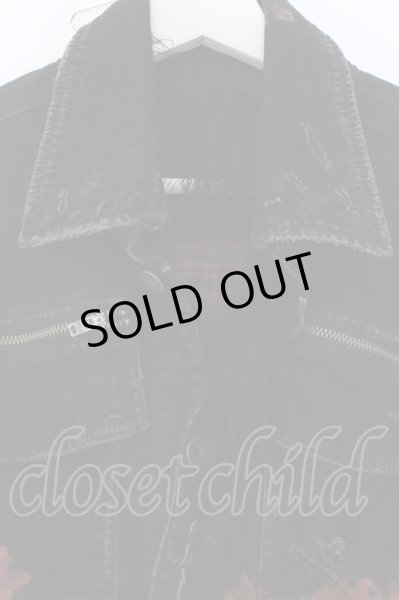 画像2: LGB / G-4/BR+RED/M　デニムジャケット【メンズ1】 1 ブラックｘレッド O-25-02-28-053-LG-ja-YM-ZT028 (2)