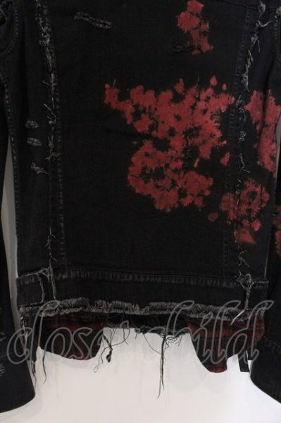 画像6: LGB / G-4/BR+RED/M デニムジャケット【メンズ1】 1 ブラックxレッド O-25-02-28-053-LG-ja-YM-ZT028 (6)