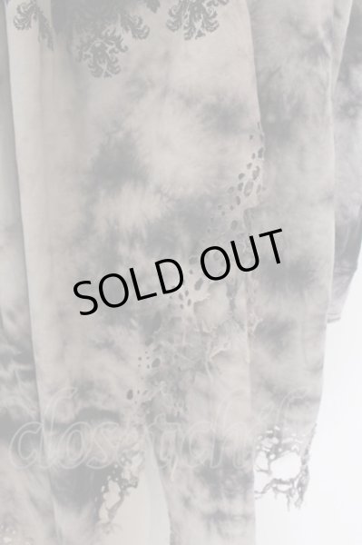 画像2: MIDAS / ブリーチ総柄オパールダメージカーディガン F グレー O-25-02-28-008-MI-to-YM-OS (2)