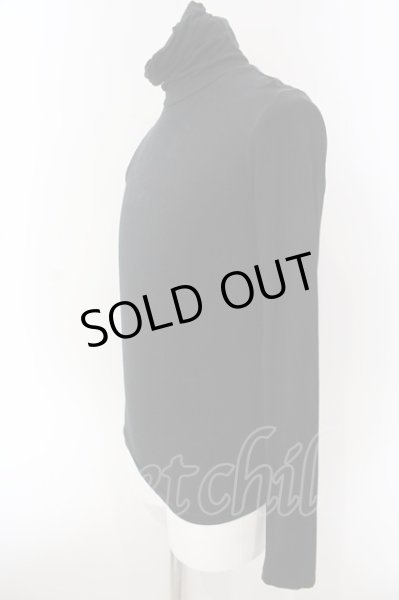 画像2: GalaabenD / タートルネックストレッチカットソー ｍ ブラック O-25-02-28-060-Ga-to-YM-ZT280 (2)