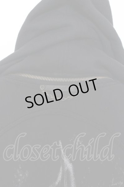 画像6: 14th Addiction / FUR HOODIE プリントリペアパーカー 1 ブラック O-25-02-28-061-14-to-YM-OS (6)