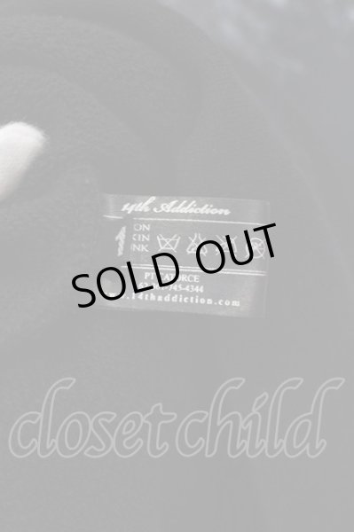 画像7: 14th Addiction / FUR HOODIE プリントリペアパーカー 1 ブラック O-25-02-28-061-14-to-YM-OS (7)