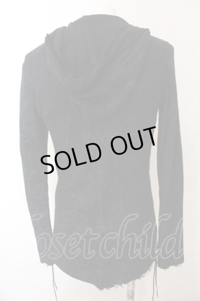 画像3: 14th Addiction / レースアップワッフルペーズリーパーカー 1 ブラック O-25-02-28-062-14-to-YM-OS (3)