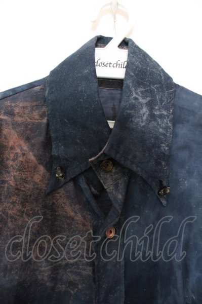 画像2: KMRii / Cotton Long Shirt　シャツ 1 ブルー O-25-02-28-064-KM-sh-YM-ZT371 (2)