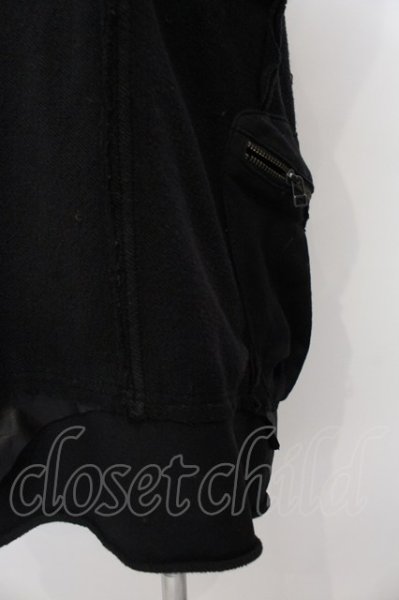 画像3: 14th Addiction / COATING SWEAT LONG VEST　ベスト  ブラック O-25-02-28-067-14-to-YM-ZT-ML023 (3)