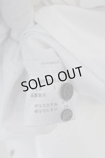 画像3: NO ID. BLACK / リボンタイ付ピンタックシャツ 1 ホワイト O-25-02-28-001-NO-sh-YM-ZT276 (3)