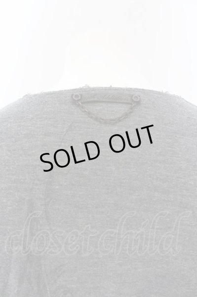 画像3: 14th Addiction / バックフェザーレイヤードカットソー 1 グレーｘダークブラウン O-25-02-28-073-14-to-YM-OS (3)