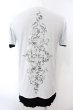 画像1: 14th Addiction / バックスネイクレイヤードTシャツ 1 ホワイトｘブラック O-25-02-28-074-14-ts-YM-ZT373 (1)
