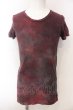 画像1: LGB / HSC/M ブリーチTシャツ【メンズ1】 1 ワイン O-25-02-28-080-LG-ts-YM-OS (1)