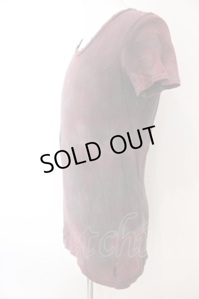 画像2: LGB / HSC/M ブリーチTシャツ【メンズ1】 1 ワイン O-25-02-28-080-LG-ts-YM-OS (2)