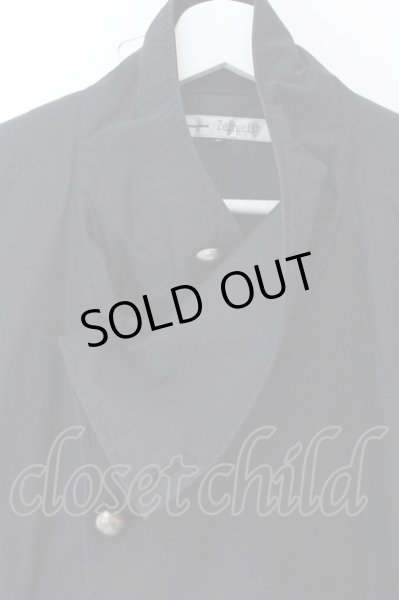 画像2: zeitganz / ドレープネック半袖シャツ S ブラック O-25-02-28-090-ZE-sh-YM-OS (2)