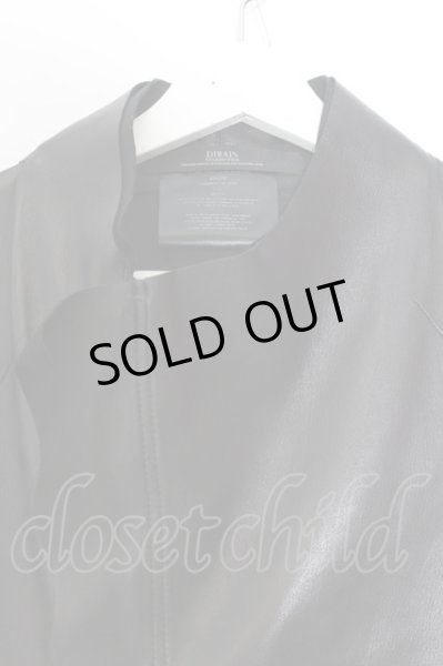 画像2: DIRAIN / B'2nd ラムレザーライダースジャケット 1 ブラック O-25-02-28-093-DI-ja-YM-ZT-ML030 (2)