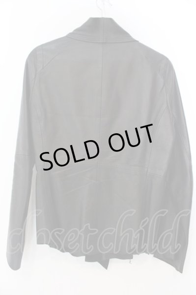 画像3: DIRAIN / B'2nd ラムレザーライダースジャケット 1 ブラック O-25-02-28-093-DI-ja-YM-ZT-ML030 (3)