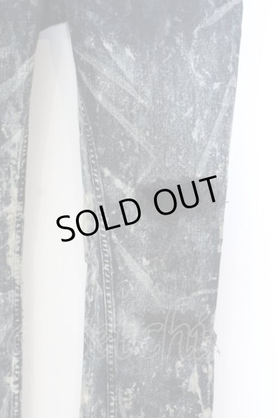 画像2: LGB / S-WOLF+BR-SKL スカルパッチデニムパンツ【メンズ29】 29 ブラックｘブルー系 O-25-02-28-094-LG-pa-YM-OS (2)