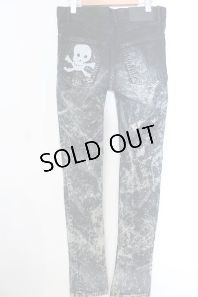 画像4: LGB / S-WOLF+BR-SKL スカルパッチデニムパンツ【メンズ29】 29 ブラックｘブルー系 O-25-02-28-094-LG-pa-YM-OS (4)