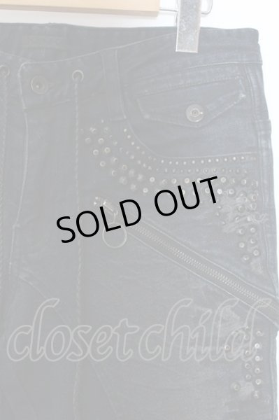 画像2: KMRii / Crush Skinny Denimu パンツ 2 ネイビー O-25-02-28-095-KM-pa-YM-OS (2)