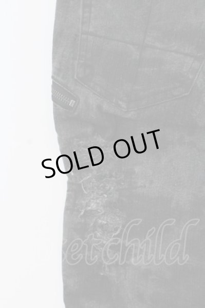 画像4: KMRii / Crush Skinny Cropped Denim パンツ 1 ブラックｘグレー O-25-02-28-096-KM-pa-YM-OS (4)