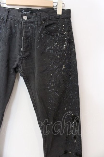 画像2: FAGASSENT / Shotgun Damage Denim パンツ 1 ブラック O-25-02-28-098-FA-pa-YM-ZT337 (2)