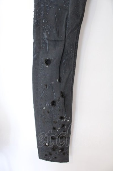 画像3: FAGASSENT / Shotgun Damage Denim パンツ 1 ブラック O-25-02-28-098-FA-pa-YM-ZT337 (3)