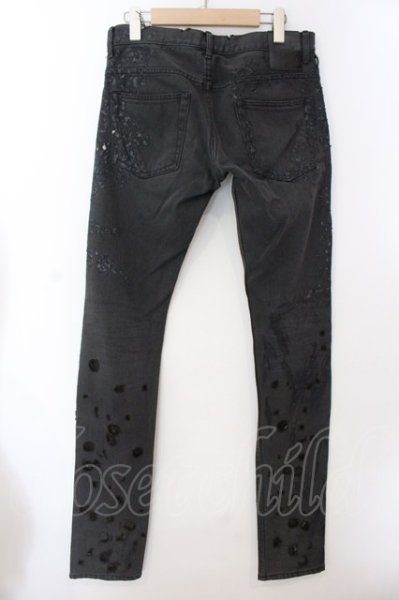 画像5: FAGASSENT / Shotgun Damage Denim パンツ 1 ブラック O-25-02-28-098-FA-pa-YM-ZT337 (5)