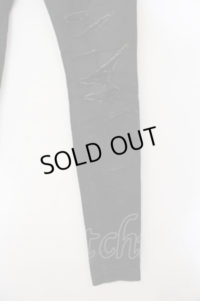 画像3: FAGASSENT / Ost Artisanal デストロイデニムパンツ 2 ブラック O-25-02-28-100-FA-pa-YM-ZT337 (3)