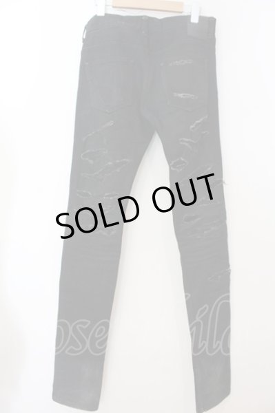 画像5: FAGASSENT / Ost Artisanal デストロイデニムパンツ 2 ブラック O-25-02-28-100-FA-pa-YM-ZT337 (5)