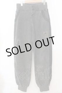 14th Addiction / フリンジロングマフラーストール ブラックxゴールド