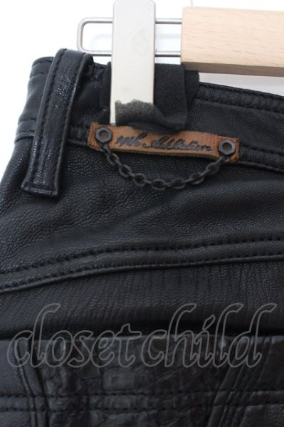 画像4: 14th Addiction / Leater パンツ 1 ブラック O-25-02-28-107-14-pa-YM-ZT-ML035 (4)