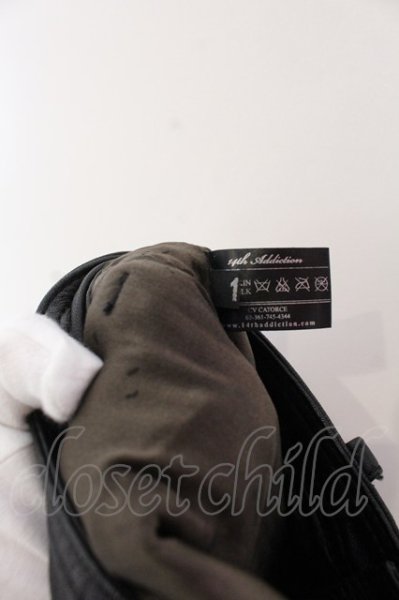 画像7: 14th Addiction / Leater パンツ 1 ブラック O-25-02-28-107-14-pa-YM-ZT-ML035 (7)