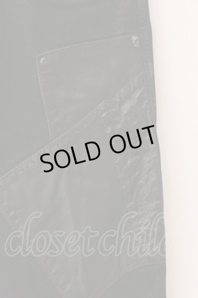 画像2: 14th Addiction / Leater Work Flareパンツ 1 ブラック O-25-02-28-108-14-pa-YM-OS (2)