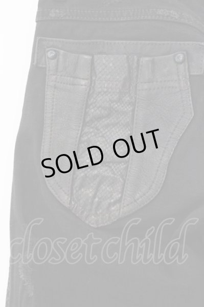 画像4: 14th Addiction / Leater Work Flareパンツ 1 ブラック O-25-02-28-108-14-pa-YM-OS (4)