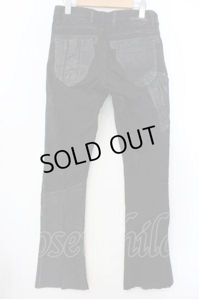 画像5: 14th Addiction / Leater Work Flareパンツ 1 ブラック O-25-02-28-108-14-pa-YM-OS (5)