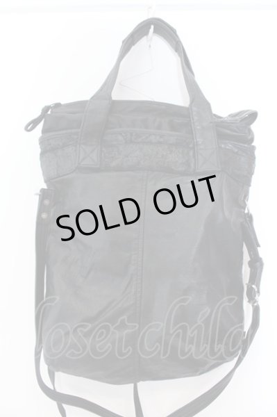 画像4: KMRii / SERPENT CROSS TOTE　レザーバッグ  ブラック O-25-02-28-111-KM-ba-YM-ZT0525D (4)