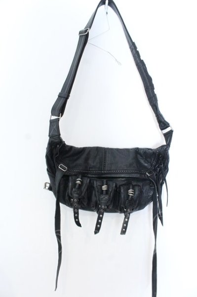 画像2: KMRii / Sniper　レザーバッグ  ブラック O-25-02-28-113-KM-ba-YM-ZT-MK001 (2)