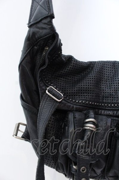 画像3: KMRii / Sniper　レザーバッグ  ブラック O-25-02-28-113-KM-ba-YM-ZT-MK001 (3)