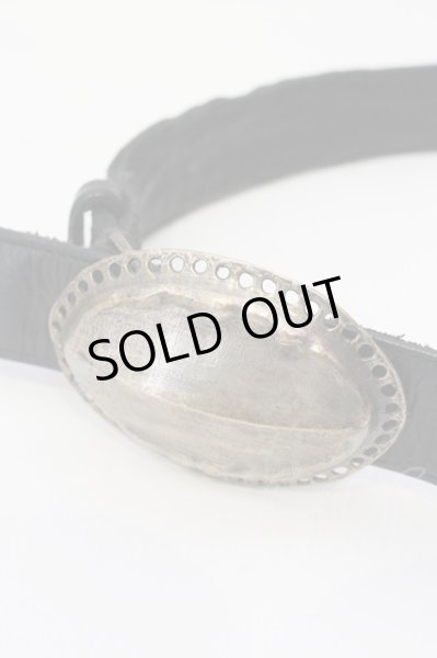 画像2: KMRii / Leater Belt ベルト  ブラックｘアンティークゴールド O-25-02-28-114-KM-ba-YM-OS (2)