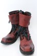 画像1: KMRii / Chrome Boots 11　ブーツ レッドｘブラック O-25-02-28-116-KM-sho-YM-ZT-S001 (1)