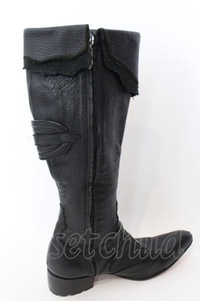 画像5: Hiromu Takahara / ディアスキンブーツ  ブラック O-25-02-28-117-Hi-sho-YM-ZT-S003 (5)